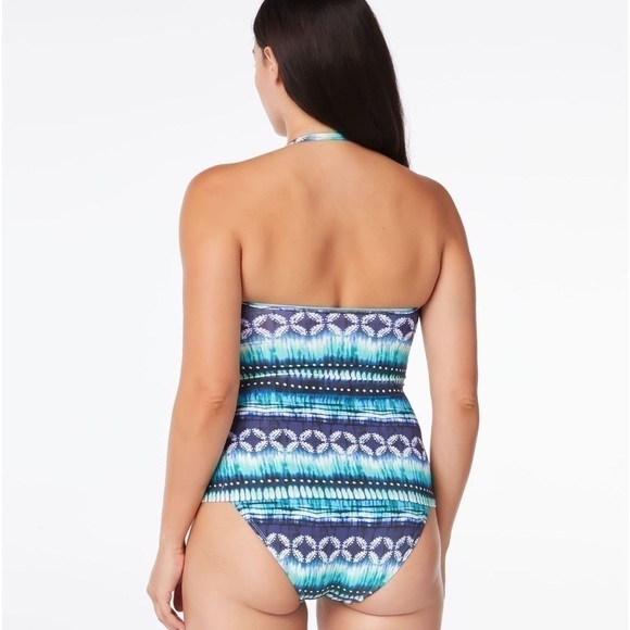 New Bleu by Rod Beattie Draped Bandeau
Tankini Top - Navy Blue 8 New swinsuit - Picture 6 of 15